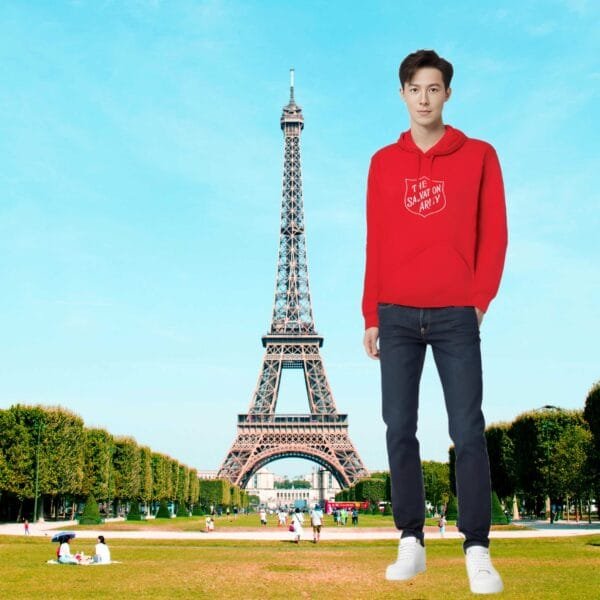 Hoodie Red Shield - Gambar 3