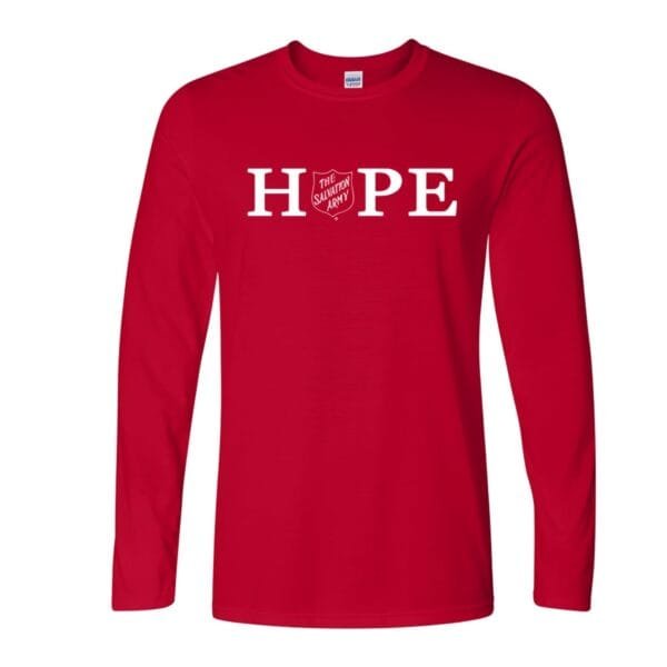 T-Shirt Red Shield Hope Lengan Panjang