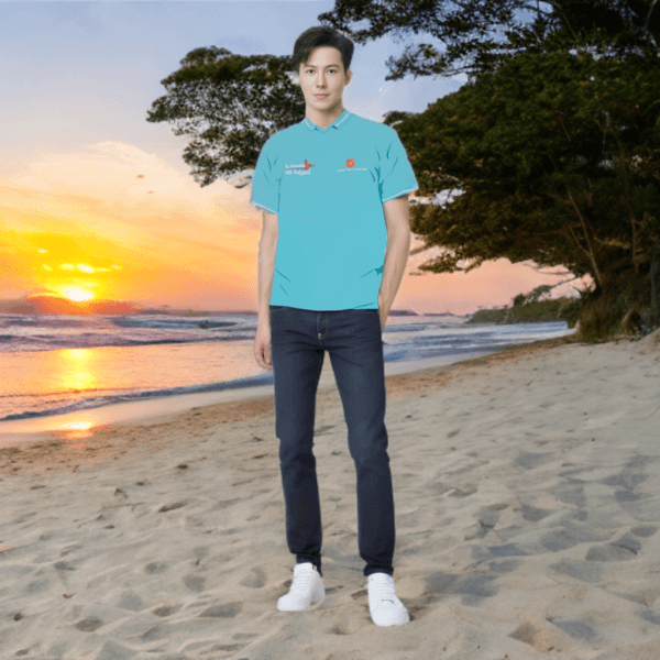 Polo T-Shirt Red Shield "In Harmony With The Spirit" - Gambar 7