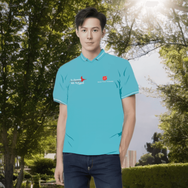 Polo T-Shirt Red Shield "In Harmony With The Spirit" - Gambar 2