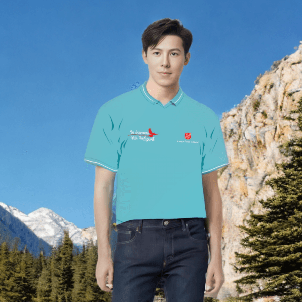 Polo T-Shirt Red Shield "In Harmony With The Spirit" - Gambar 3