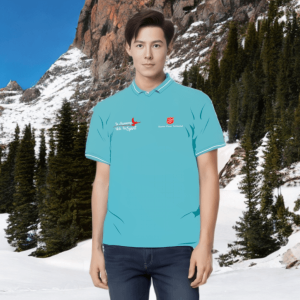 Polo T-Shirt Red Shield "In Harmony With The Spirit" - Gambar 5