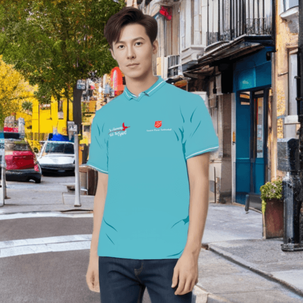 Polo T-Shirt Red Shield "In Harmony With The Spirit" - Gambar 9