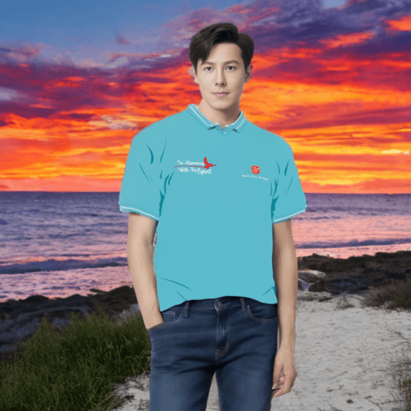Polo T-Shirt Red Shield "In Harmony With The Spirit" - Gambar 10
