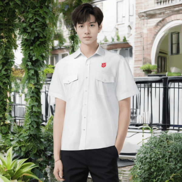 Seragam Pria Lengan Pendek Red Shield - Gambar 4