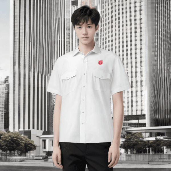 Seragam Pria Lengan Pendek Red Shield - Gambar 2