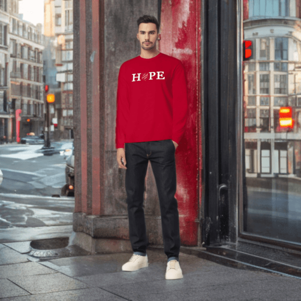 T-Shirt Red Shield Hope Lengan Panjang - Gambar 6