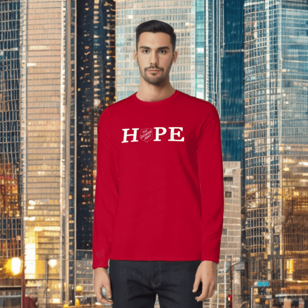 T-Shirt Red Shield Hope Lengan Panjang - Gambar 7
